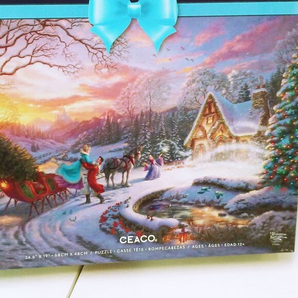 Thomas Kinkade Studios Disney Cinderella Bringing Tree Puzzle Sealed New NIP - Picture 2 of 11
